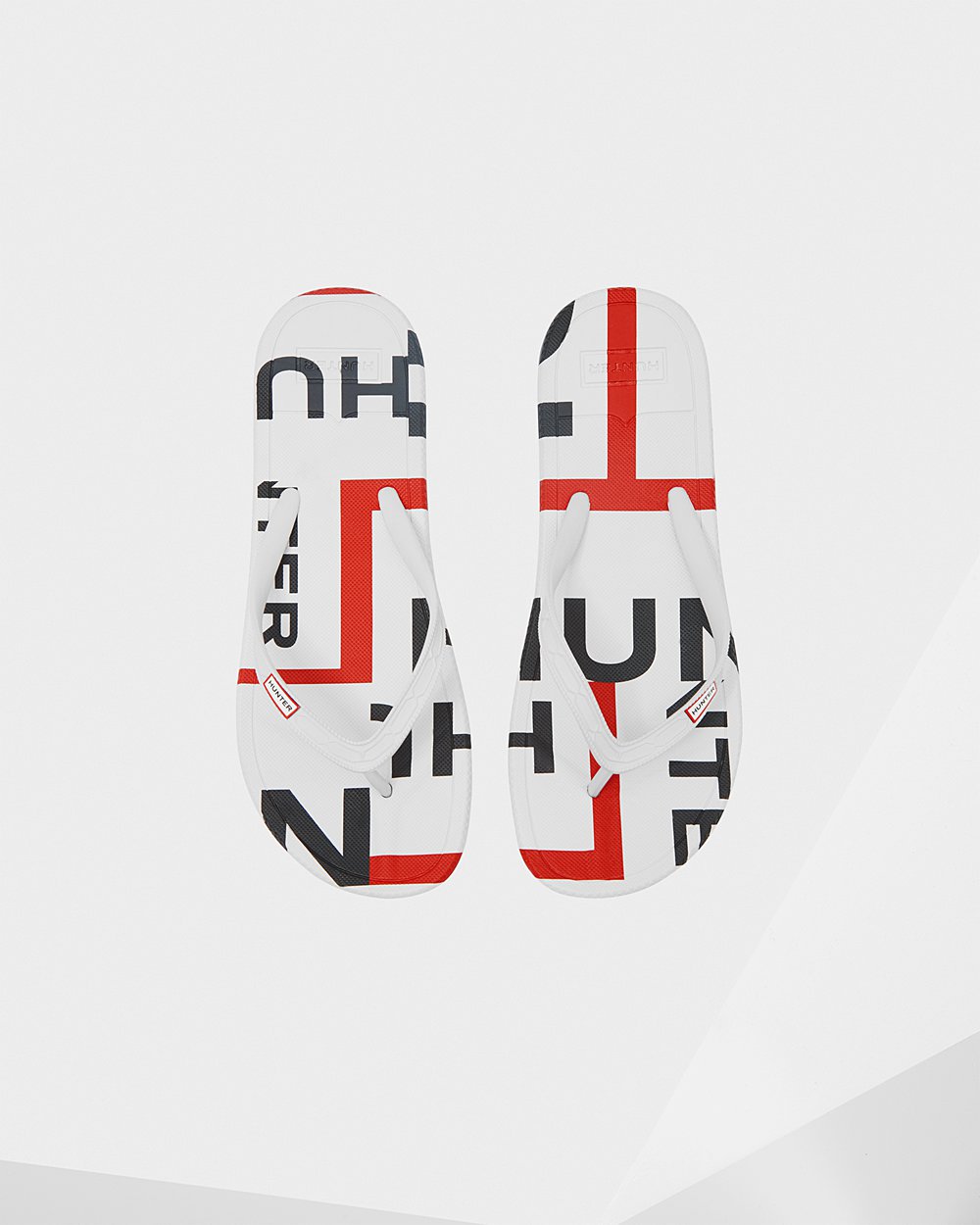 Parmak Arası Terlik Erkek - Hunter Original Exploded Logo - Beyaz - OJH-398140